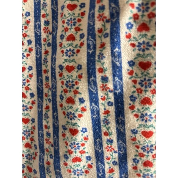 Lanz of Salzburg Womens Blue Flannel Tyrolean Pajama Pant Blue Large READ - Picture 10 of 10